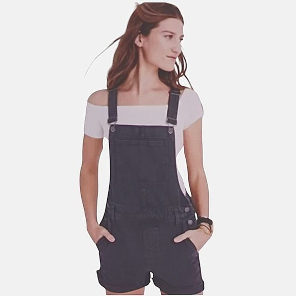 Madewell Adirondack Overall Shorts GUC $118 Size XL J1650 - Picture 2 of 8